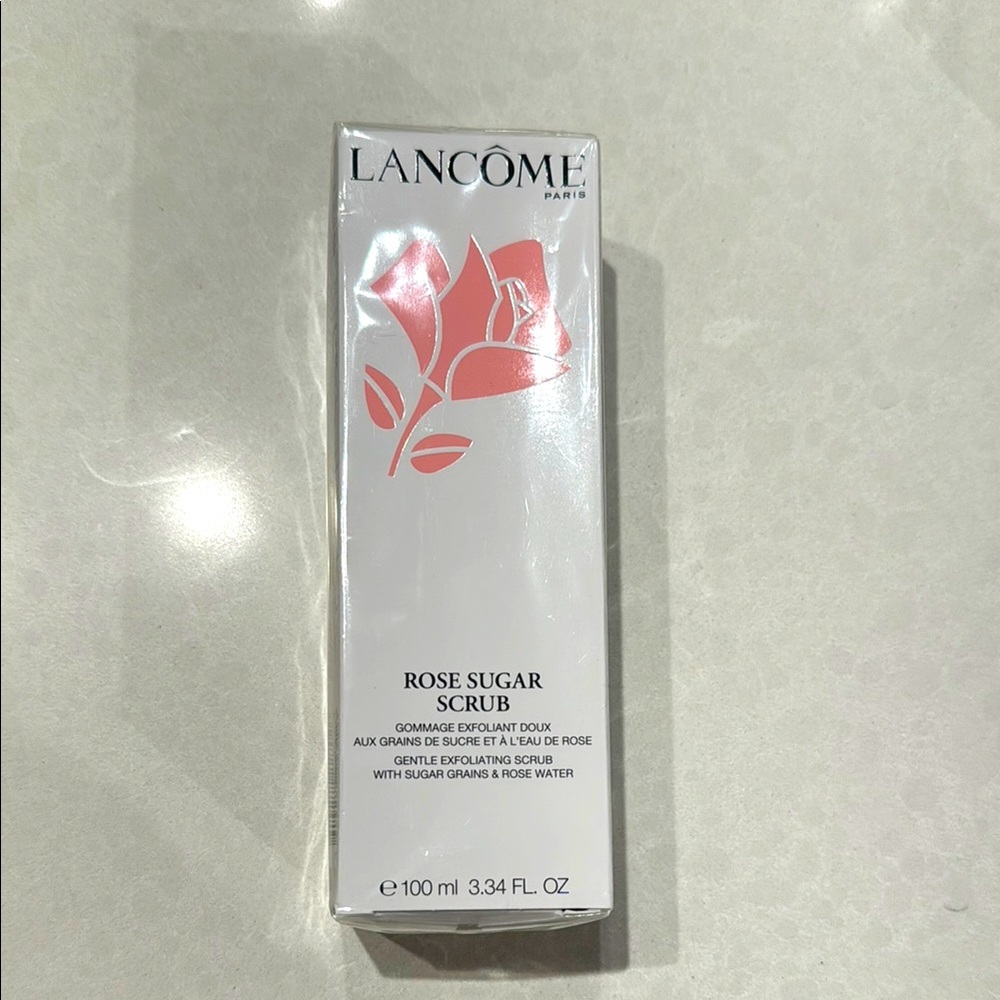 Lancôme rose sugar scrub
